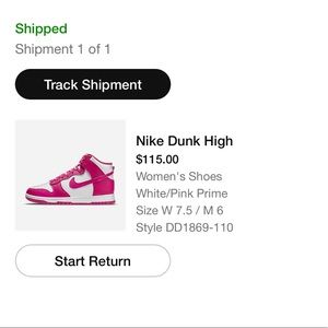 💥SOLD💥 Nike Dunk High ‘Pink Prime’